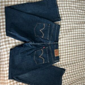 Levi's Indigo Bootcut Jeans with Contrast Stitching